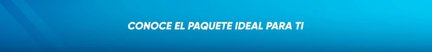 Banner conoce tu paquete ideal